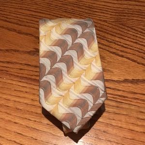 Emilio Ponti Roma Milano tie in golds and tans